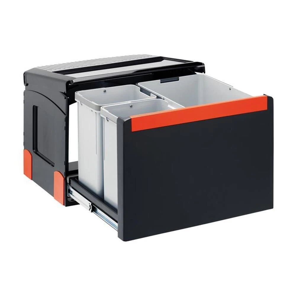 Franke Einbau-Abfallsammler Sorter Cube 50 Handauszug 3-fach 3 Franke Einbau-Abfallsammler Sorter Cube 50 Handauszug 3-fach
