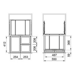 Franke Einbau-Abfallsammler Sorter FX 60 Frontauszug Abfalltrennung 3-fach 7 Franke Einbau-Abfallsammler Sorter FX 60 Frontauszug Abfalltrennung 3-fach -Küchenarmaturen Verkauf franke einbau abfallsammler sorter fx 60 frontauszug abfalltrennung 3 fach3