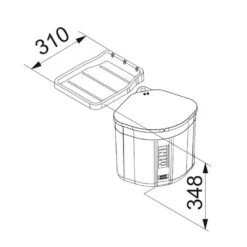 Franke Einbau-Abfallsammler Sorter Mini -Küchenarmaturen Verkauf franke einbau abfallsammler sorter mini3